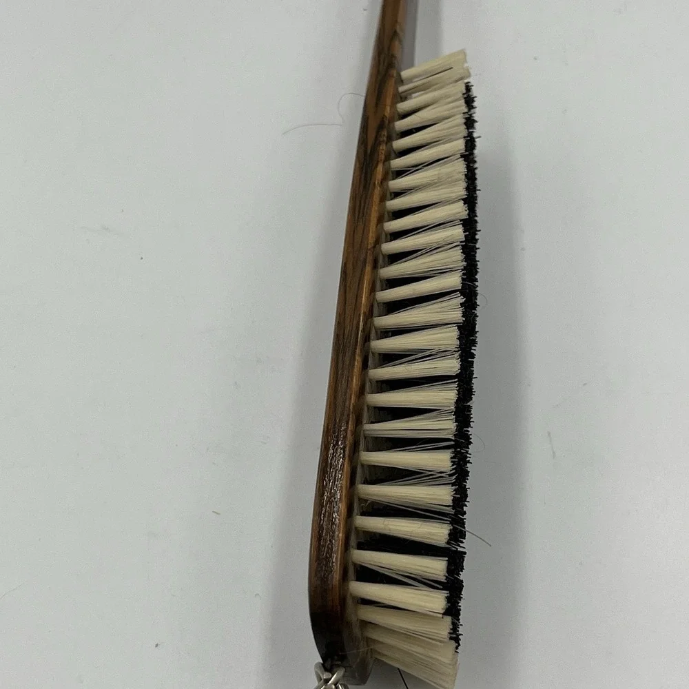 Vintage Double End Shoehorn Valet Brush Gentleman's Wardrobe Helper England Made